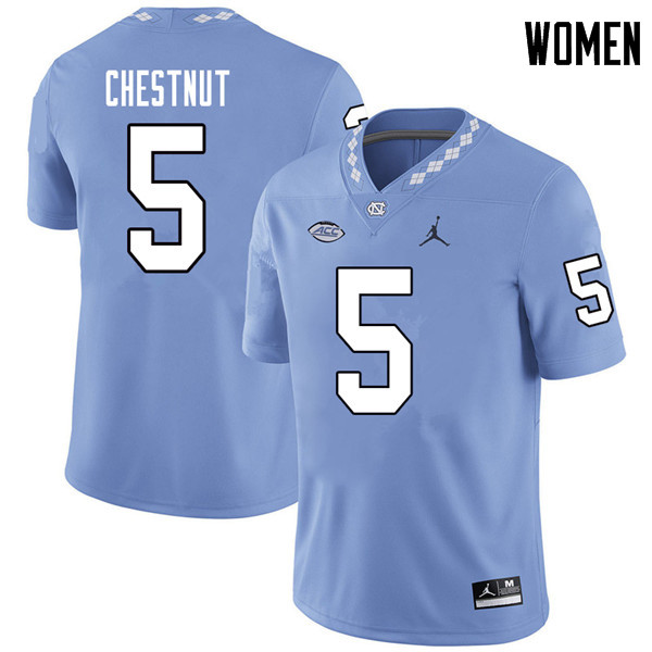 Jordan Brand Women #5 Austyn Chestnut North Carolina Tar Heels College Football Jerseys Sale-Carolin